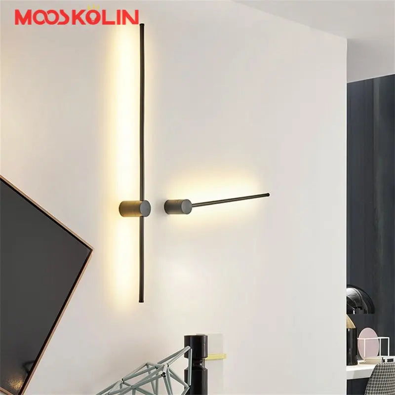 Nordic Desing Long Wall Lamp Modern Led Wall Light for Living Room Bedroom LED Bedside Lamp Home Decor Wall Sconces Lights Lamps