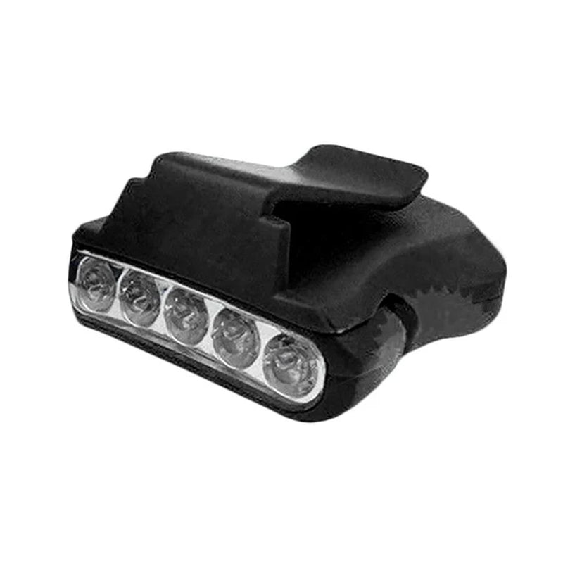 5 LED Headlamp Cap Light 90 Degree Rotatable Clip-On Hat Torch Light Outdoor Camping Hiking Fishing Head Lantern Lamp